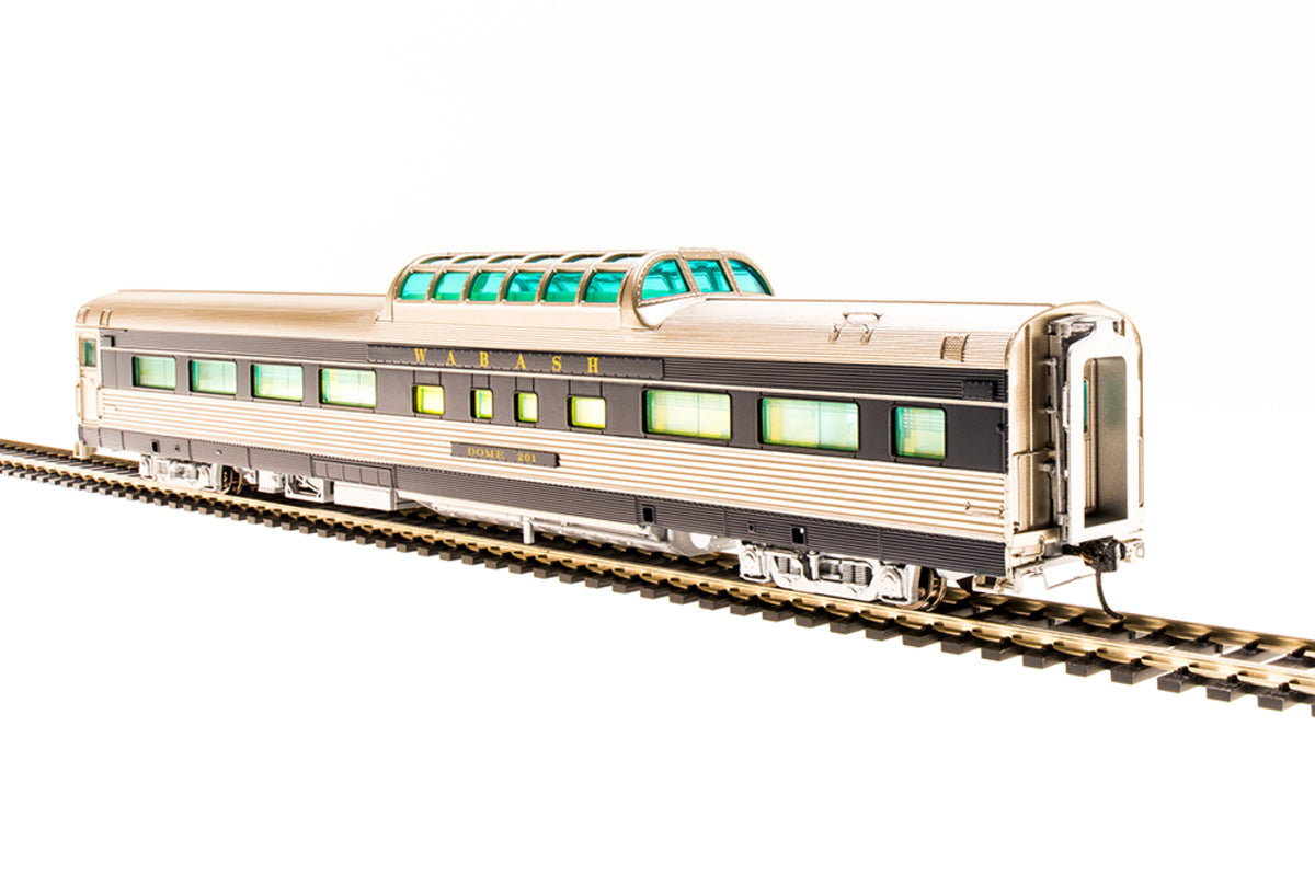 Broadway Limited 1151 HO Wabash Budd Dome-Coach Wabash Bluebird #201