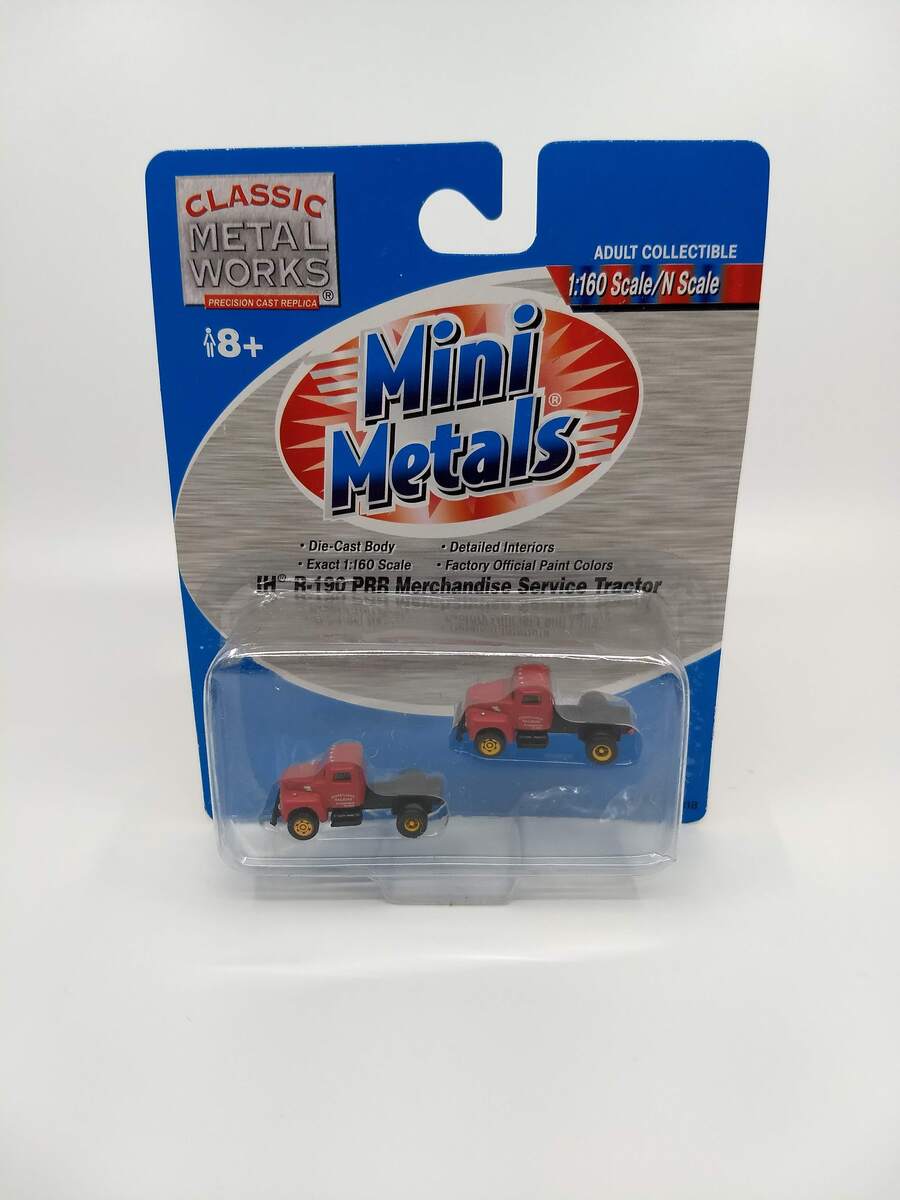 Classic Metal Works 51118 N Mini Metals PRR IH R-190 Tractor (Pack of 2)