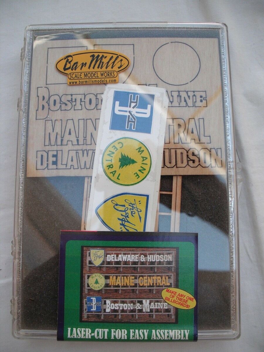 Bar Mills 99032 HO through O Scale Billboard D&H, MEC, B&M