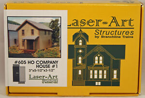Branchline Trains 605 HO Scale Company House #1 Laser Art Building Kit