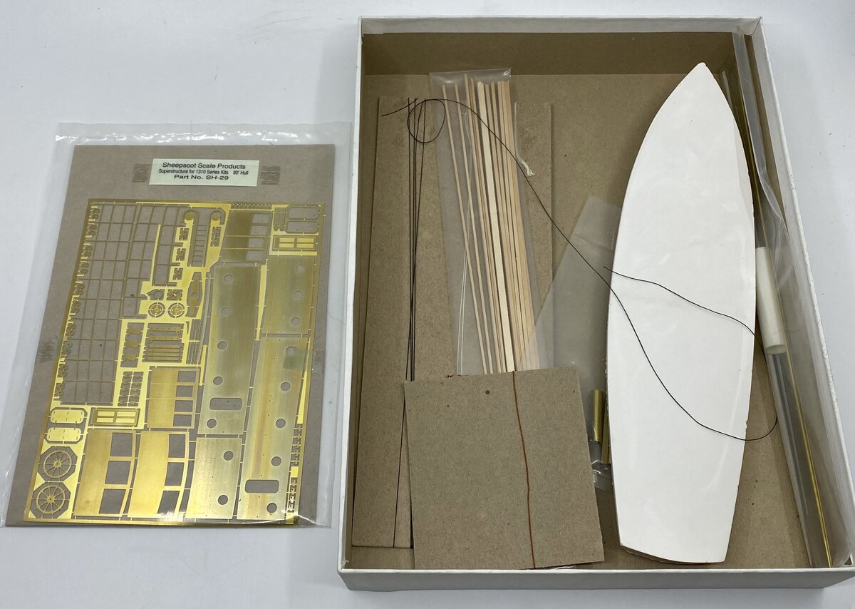 Sheepscot Scale Products 1312 1:87 Scale 80’ Workboat Kit