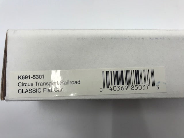 K-Line K691-5301 Circus Transport Railroad Flatcar