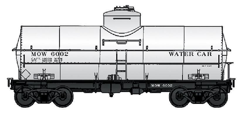 Walthers 932-42203 HO Scale MOW #6002 10,000 Gallon Insulated Tank Car Platinum