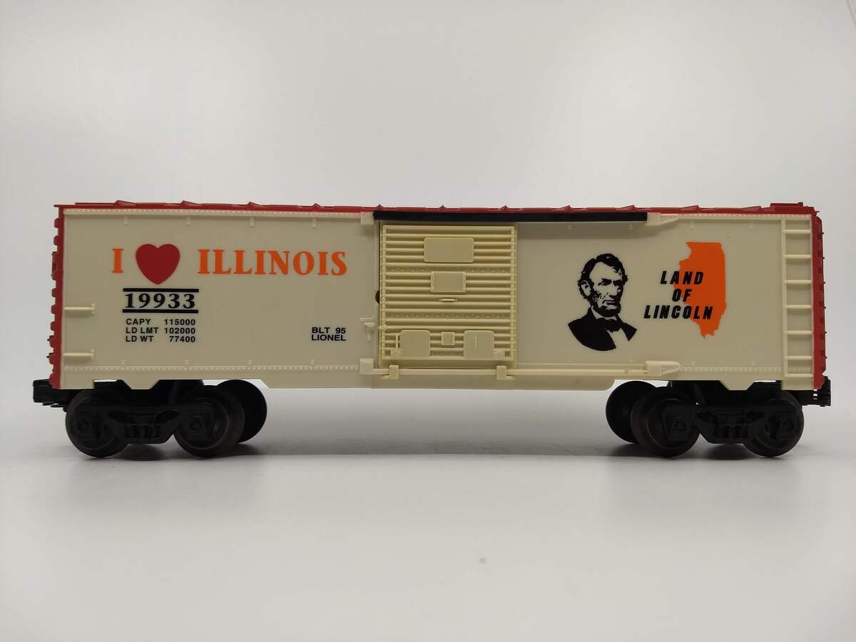 Lionel 6-19933 O Gauge I Love Illinois Boxcar #19933
