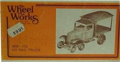 Wheel Works 96-113 HO Rail Truck Kit