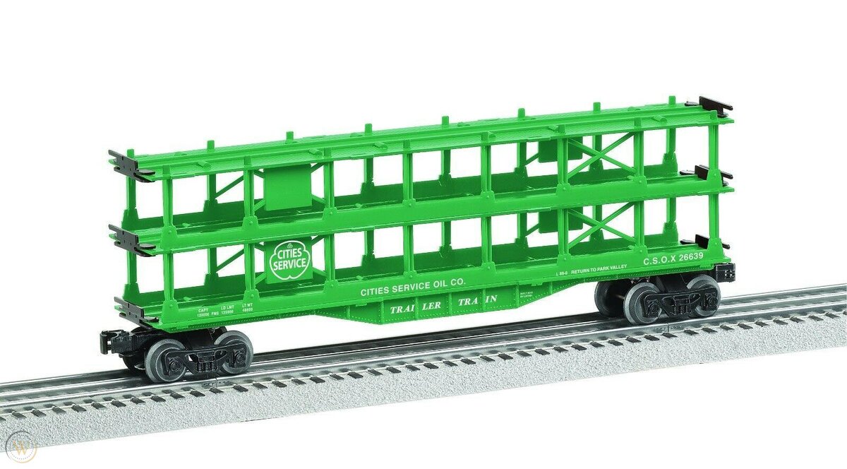 Lionel 6-26639 O Cities Service 3-Tier Auto Carrier