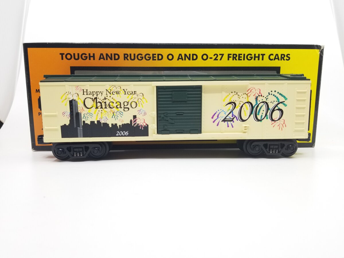 MTH 30-74258 O Gauge Chicago New Years 2006 Box Car