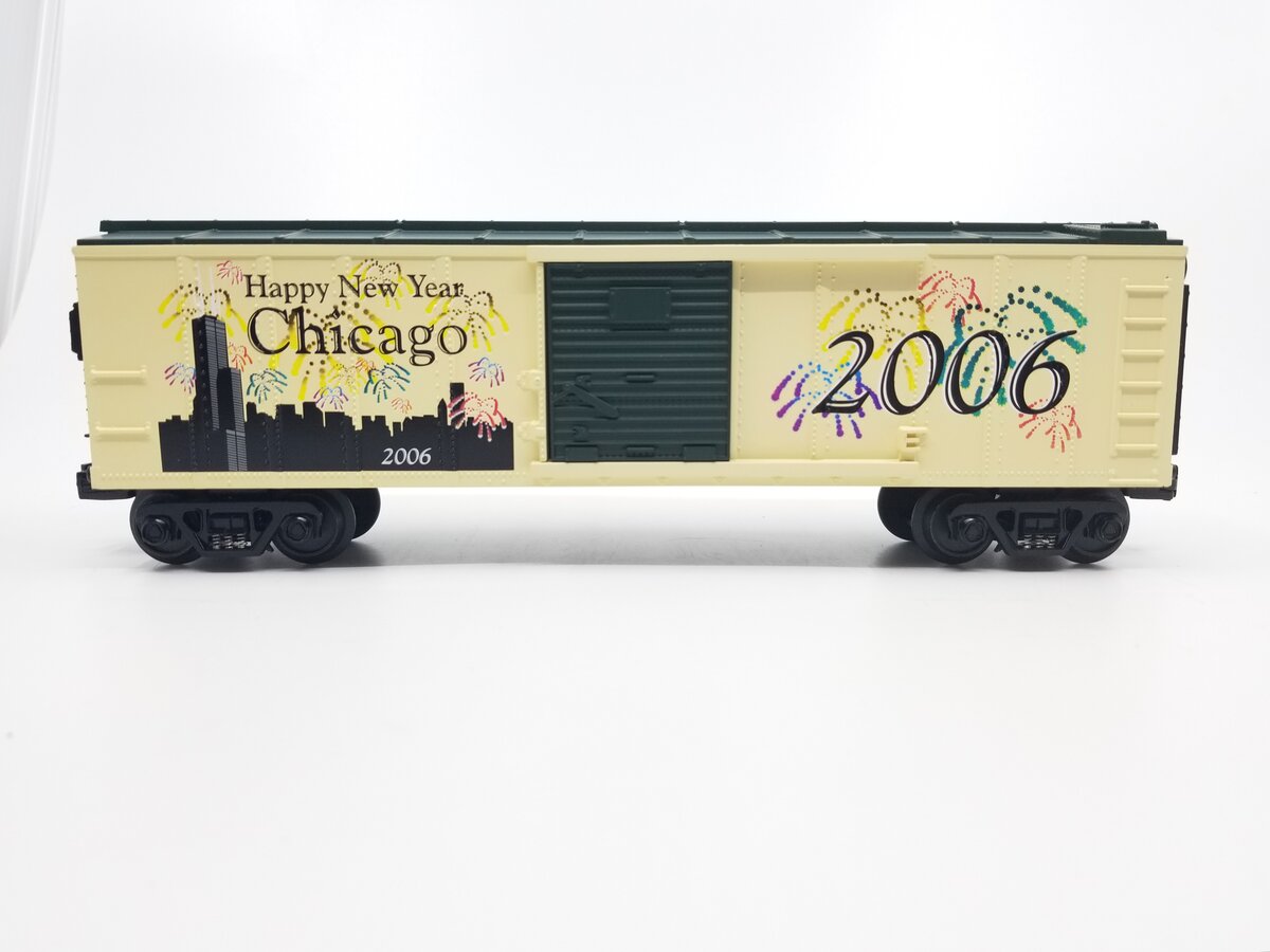 MTH 30-74258 O Gauge Chicago New Years 2006 Box Car