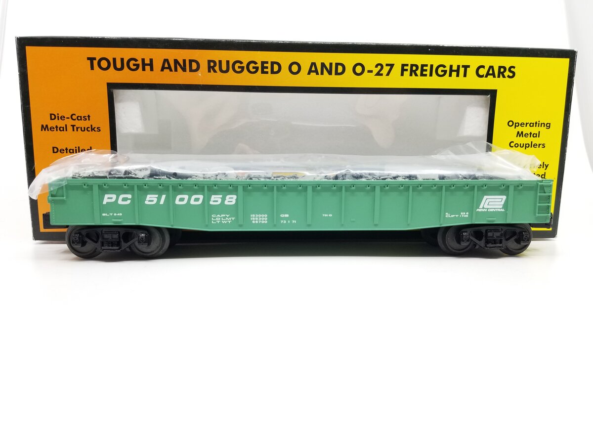 MTH 30-72120 O Gauge Penn Central Gondola #510058 with Junk Load