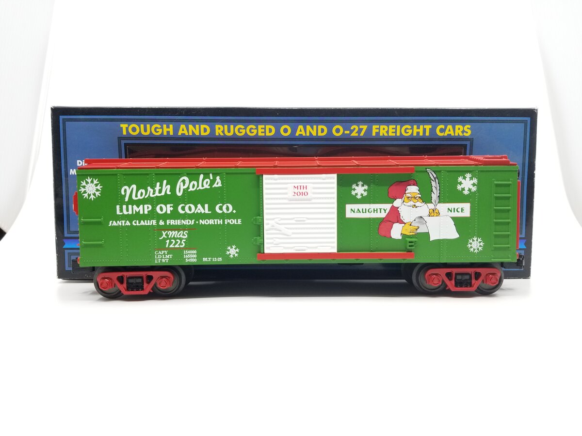 MTH 30-74609 O Gauge D.A.P. 2010 Christmas Boxcar #1225
