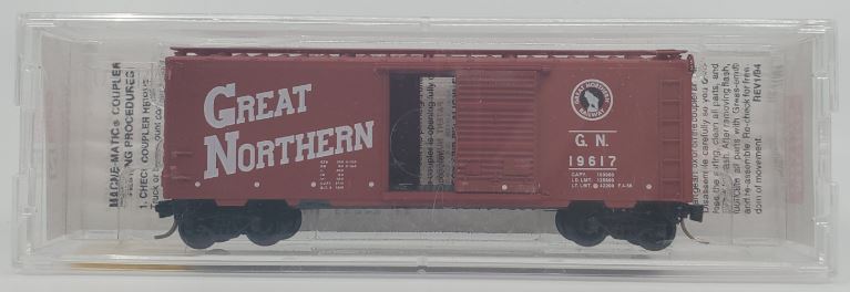 Micro-Trains 02000186 N Great Northern 40' Standard Single Door Boxcar #19617