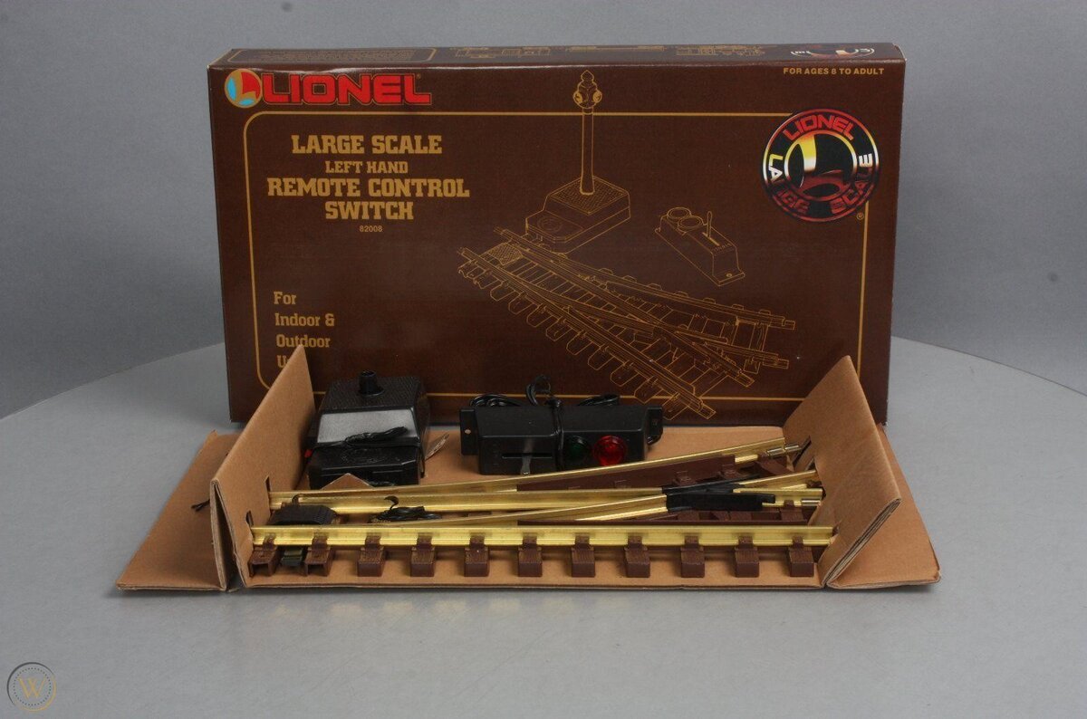 Lionel 8-82008 G Scale Left Hand Remote Switch Turnout Indoor & Outdoor Use
