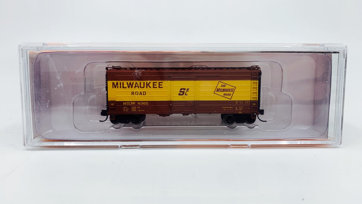 Fox Valley Models 90267 N Scale Milwaukee Road 40' Short Rib Boxcar #8365