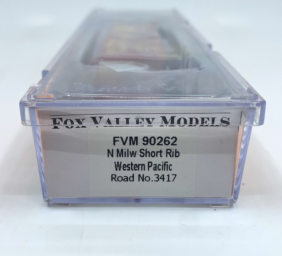 Fox Valley Models 90262 N Scale Western Pacific Milwaukee Short Rib Boxcar #3417