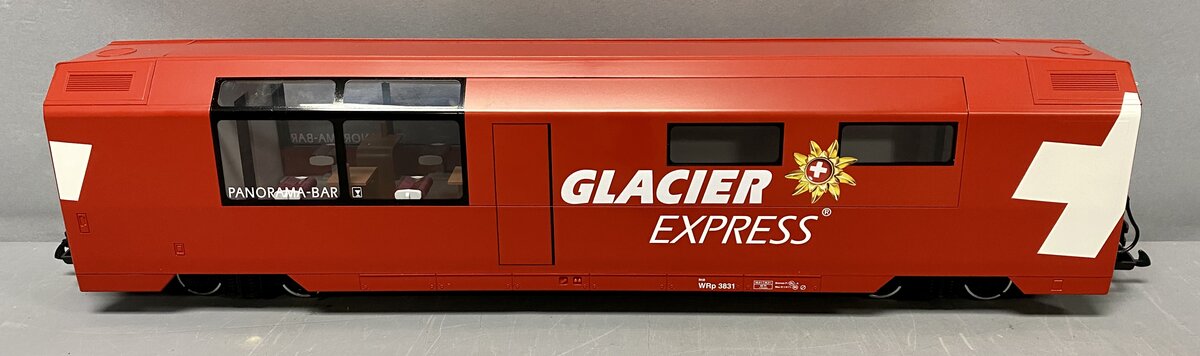 LGB 33667 G Rhaetian Railroad RhB Glacier Express Diner - Ready to Run