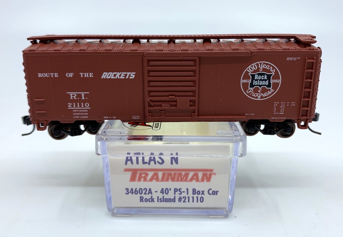 Atlas 34602A N Rock Island 40' PS-1 Box Car #21110