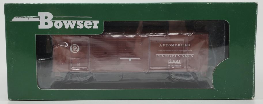Bowser 41067 HO Pennsylvania Class X31a Turtle-Roof Double-Door Boxcar #81221