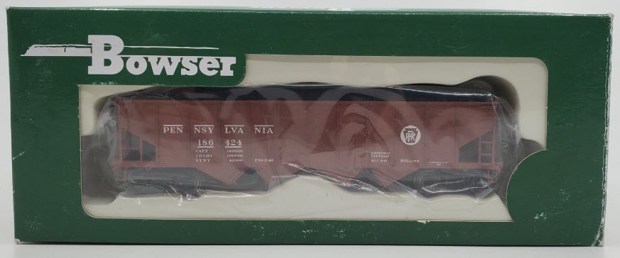 Bowser 41209 HO Pennsylvania Railroad H21a 4-Bay Hopper Executive Line #186424