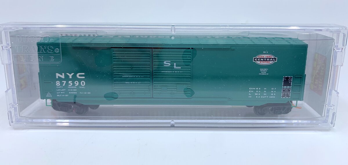 Micro-Trains 18200020 N NYC 50' Boxcar w/Double 8' Sliding Doors #87590