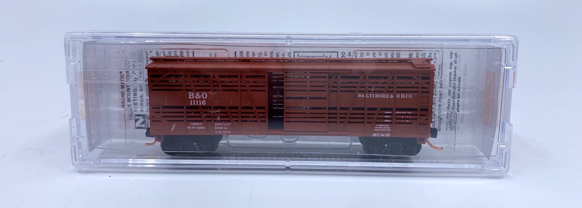 Micro-Trains 03500242 N Baltimore & Ohio 40' Despatch Stock Car #11116