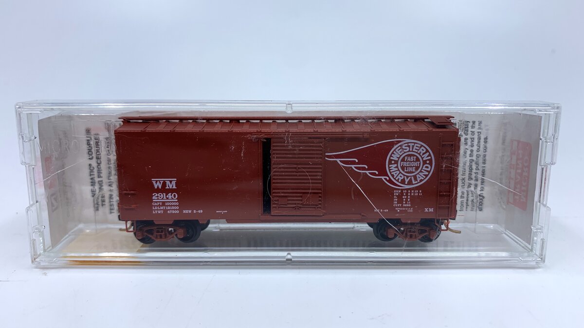 Micro-Trains 02000396 N Western Maryland 40' Standard Single Door Boxcar #29140