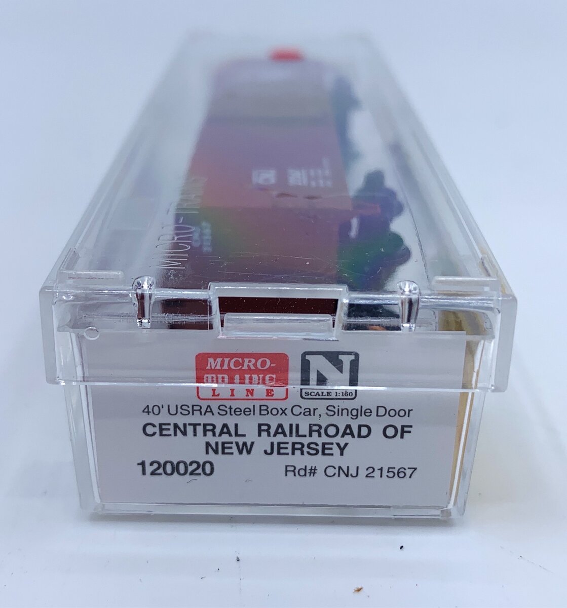 Micro-Trains 12000020 N CNJ 40' Murphy Roof Single Door Boxcar #21567