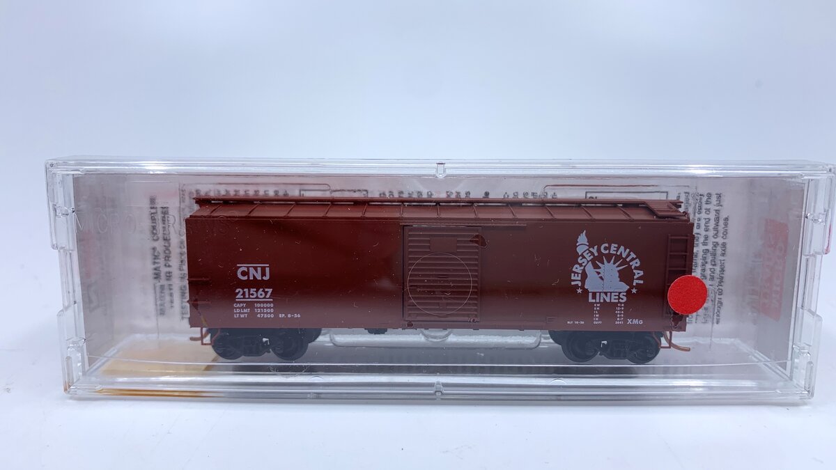 Micro-Trains 12000020 N CNJ 40' Murphy Roof Single Door Boxcar #21567