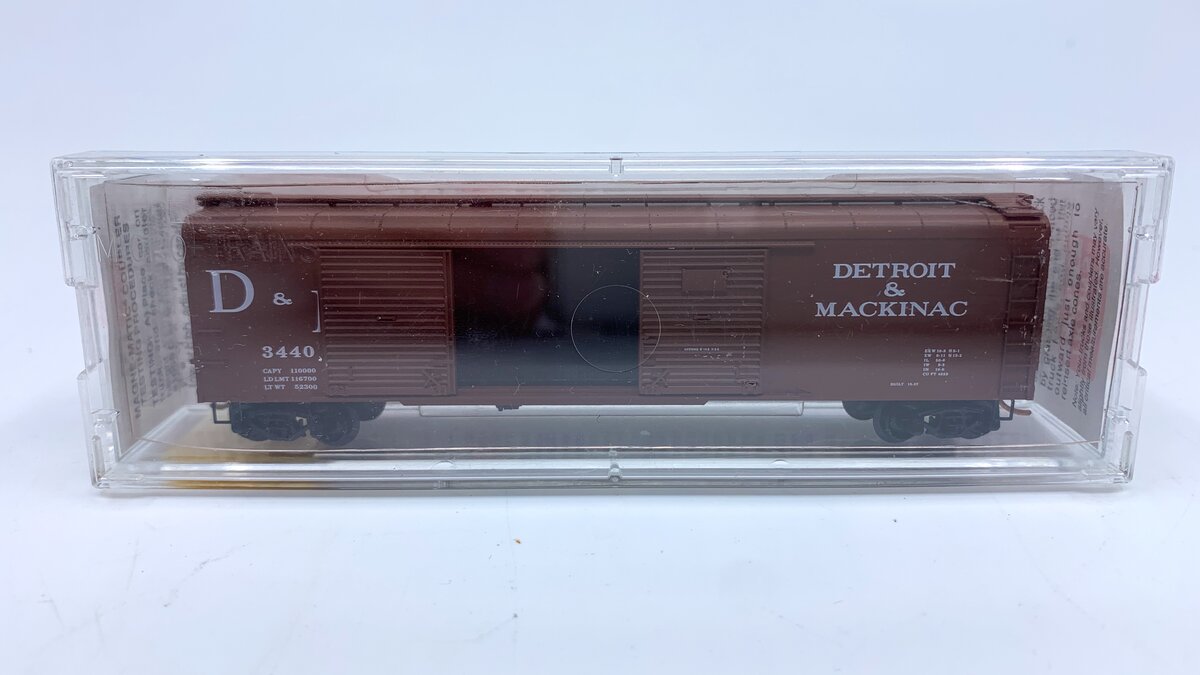 Micro-Trains 07900030 N Scale D&M 50' Double Door Wagon Top Boxcar #3440