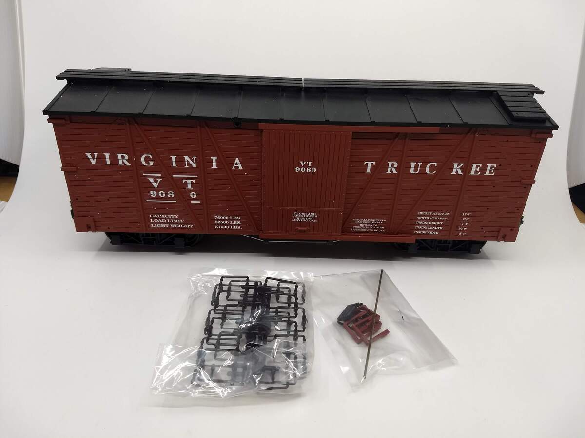 USA Trains R1443 G Virginia and Truckee Outside Braced Box Car