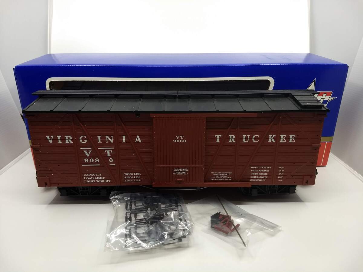 USA Trains R1443 G Virginia and Truckee Outside Braced Box Car