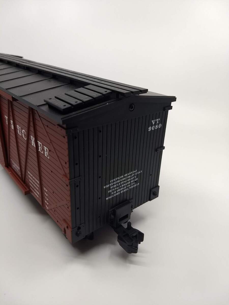 USA Trains R1443 G Virginia and Truckee Outside Braced Box Car