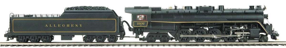 MTH 20-3252-1 Allegheny 4-8-4 T-1 Steam Loco & Tender w PS2 (Hi-Rail) #2102
