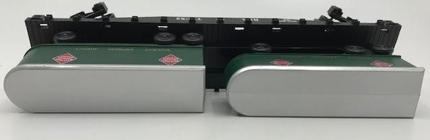 American Flyer 6-48539 S Gauge REA Flatcar w/ Piggyback Trailers