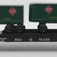 American Flyer 6-48539 S Gauge REA Flatcar w/ Piggyback Trailers