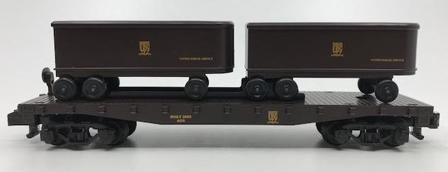 American Flyer 6-48542 S Gauge UPS Flatcar & Piggyback Trailer
