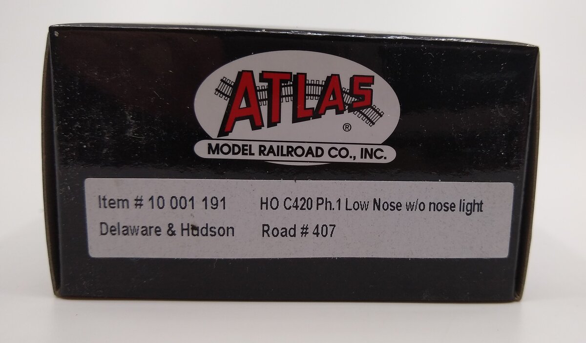 Atlas 10001191 HO Delaware & Hudson C420 Ph.1 Low Nose Diesel Locomotive #407