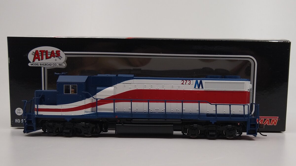 Atlas 10001215 HO Long Island GP38-2 Diesel Locomotive #273 – Trainz