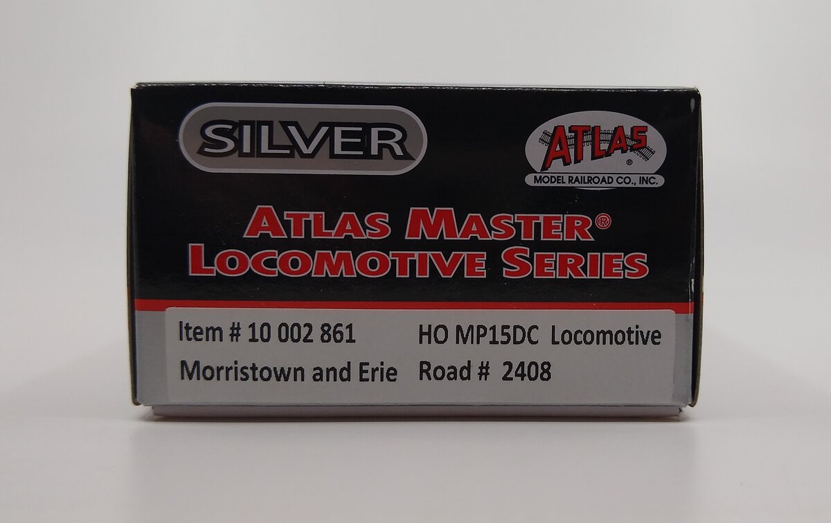 Atlas 10002861 HO Morristown & Erie EMD MP15DC Diesel Locomotive #2408