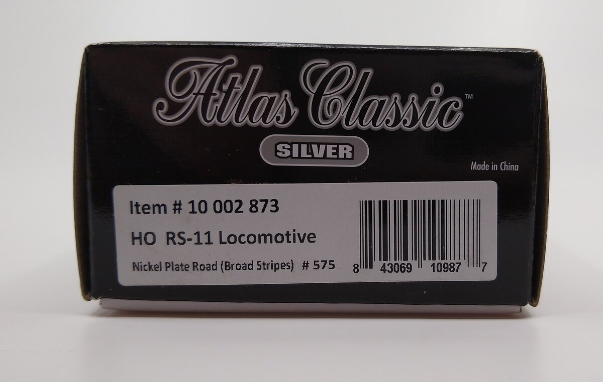 Atlas 10002873 HO Nickel Plate Road RS-11 Diesel Locomotive Silver Series #575