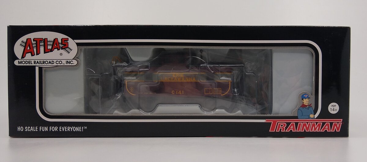 Atlas 20002423 HO Erie-Lackawanna C&O-Style Steel Center-Cupola Caboose #C141