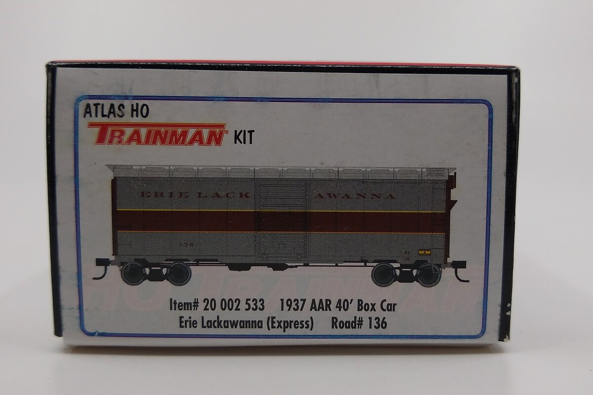Atlas 20002533 HO Erie Lackawanna 1937 AAR 40' Boxcar Kit #136