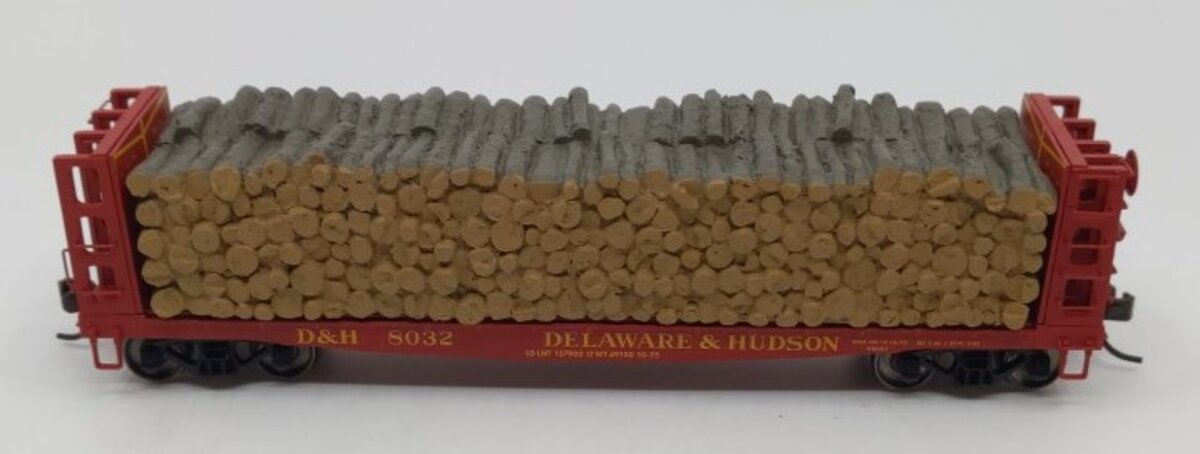 Atlas 20002872 HO Delaware and Hudson Pulpwood Flat Car #8032