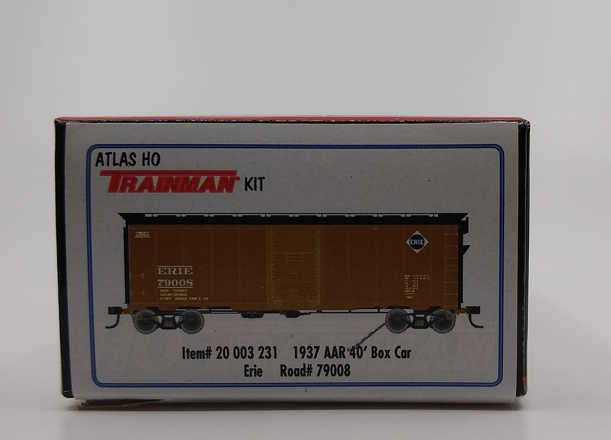Atlas 20003231 HO Erie 1937 40' Boxcar Kit #79008