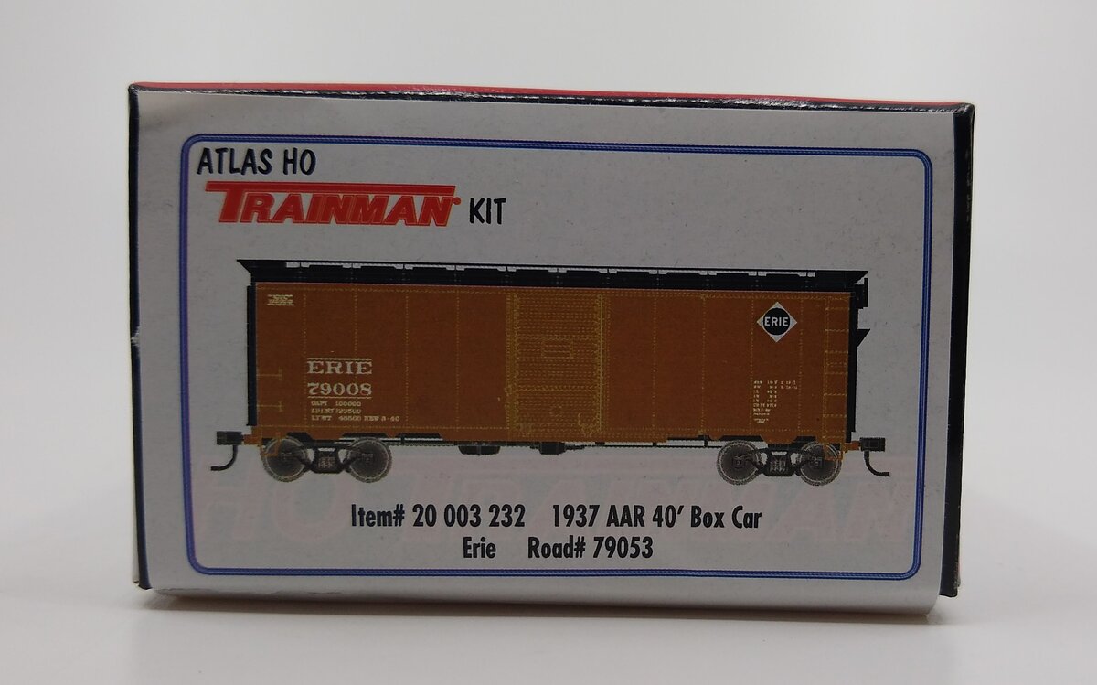 Atlas 20003232 HO Erie 1937 40' Boxcar Kit #79053
