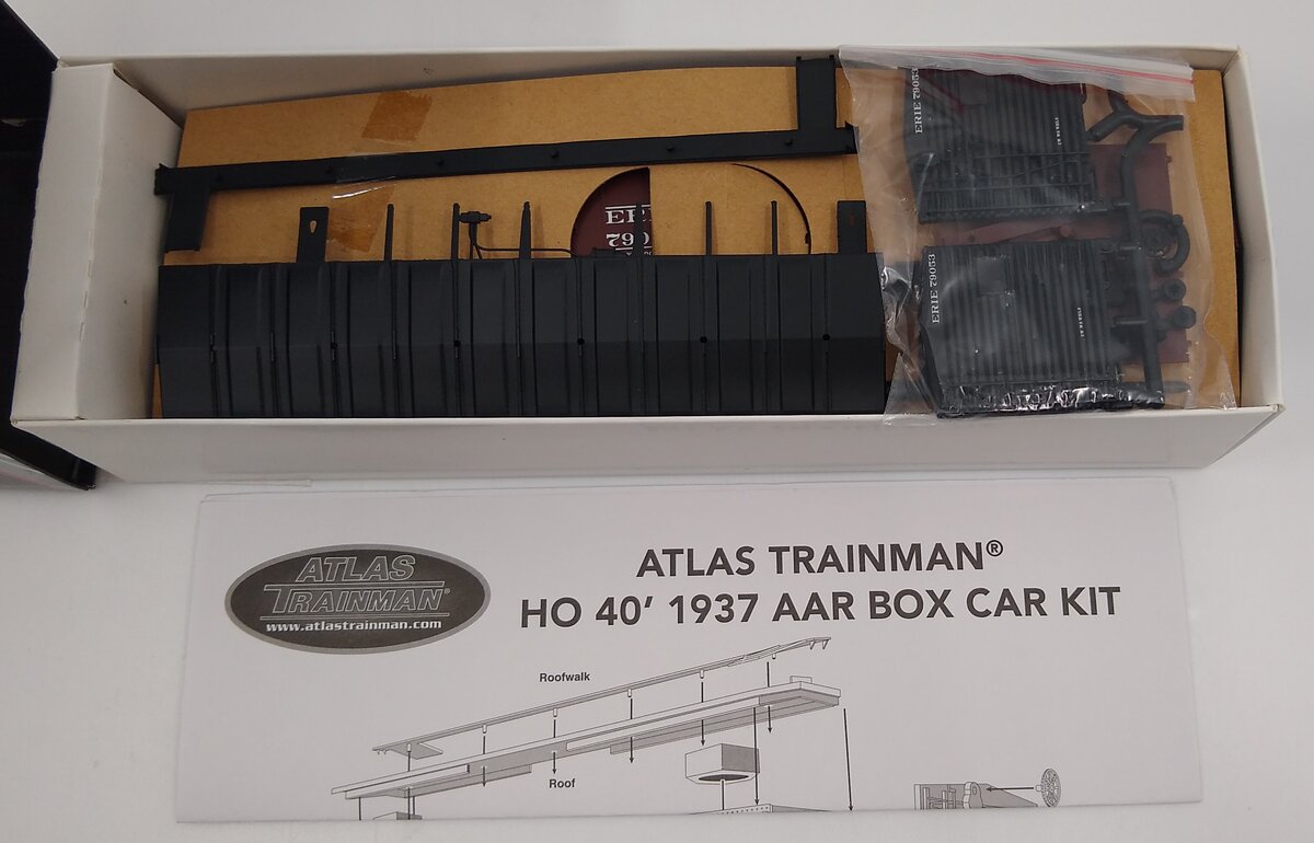 Atlas 20003232 HO Erie 1937 40' Boxcar Kit #79053