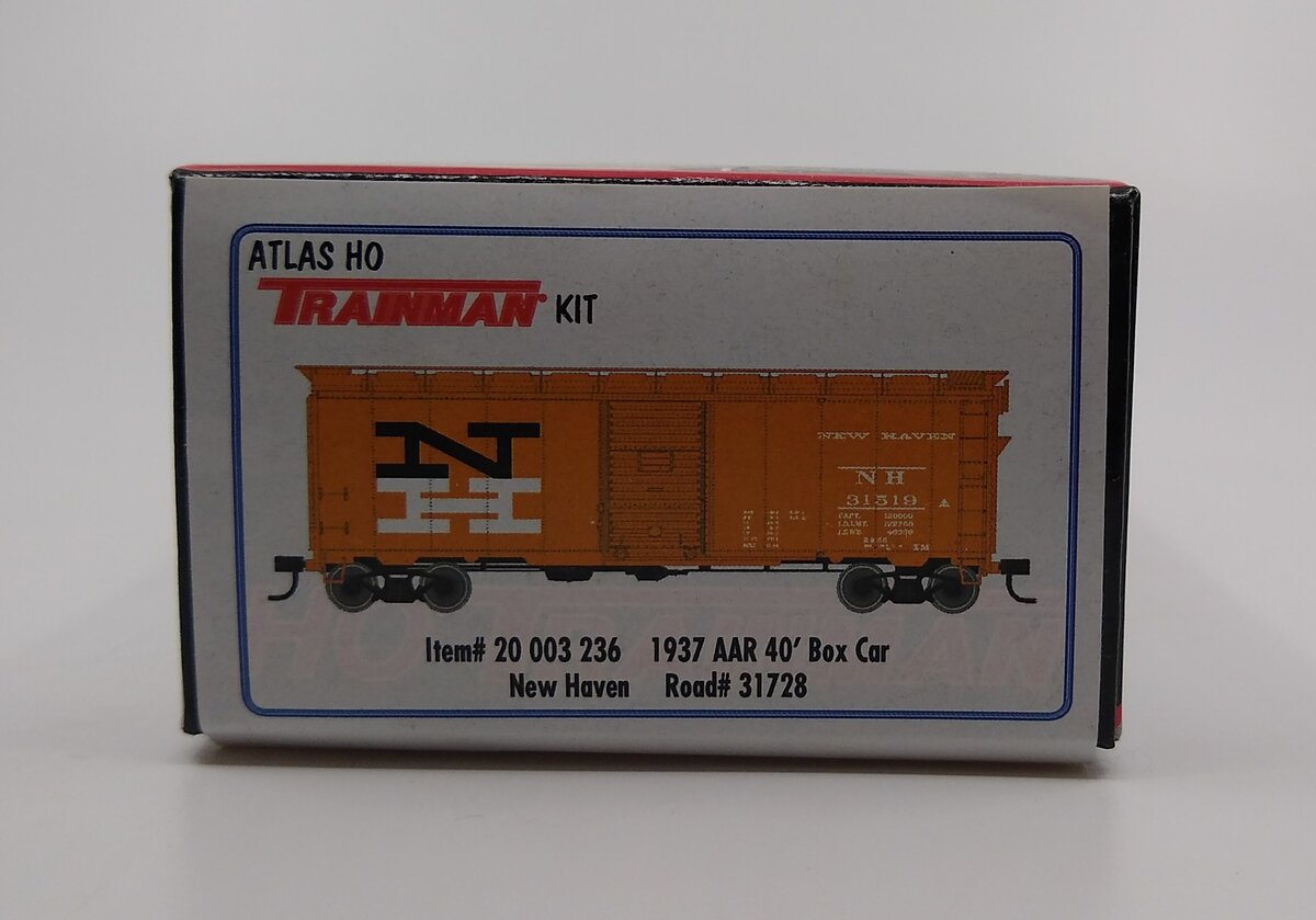 Atlas 20003236 HO New Haven 1937 AAR 40' Box Car Kit #31728
