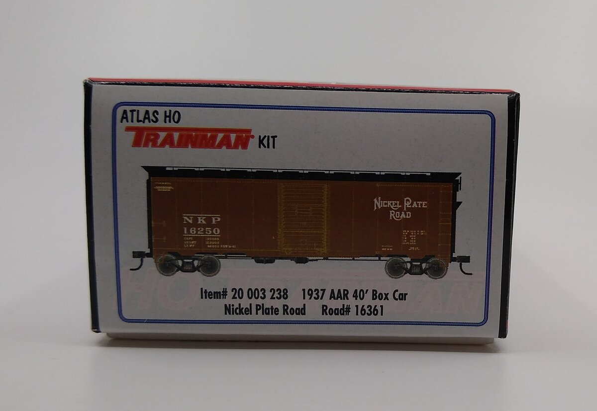 Atlas 20003238 HO Nickel Plate 1937 40' Boxcar #16361