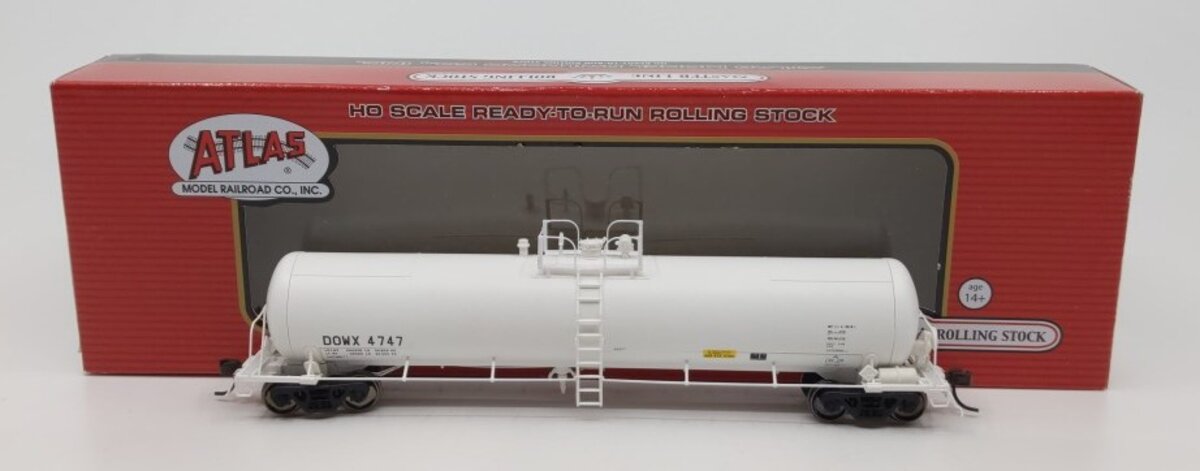 Atlas 20003511 HO Dow Chemical DOWX 20,700-Gallon Tank Car #4747