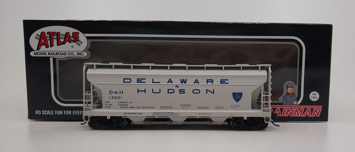 Atlas 20004448 - N Delaware & Hudson Trainman® ACF® 3560 Covered Hopper #12601