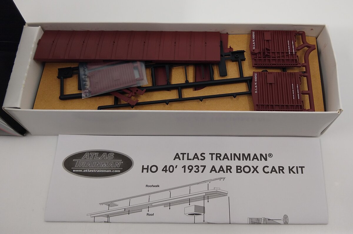 Atlas 21000033 Lackawanna DL&W 1937 AAR 40' Boxcar Kit #49262